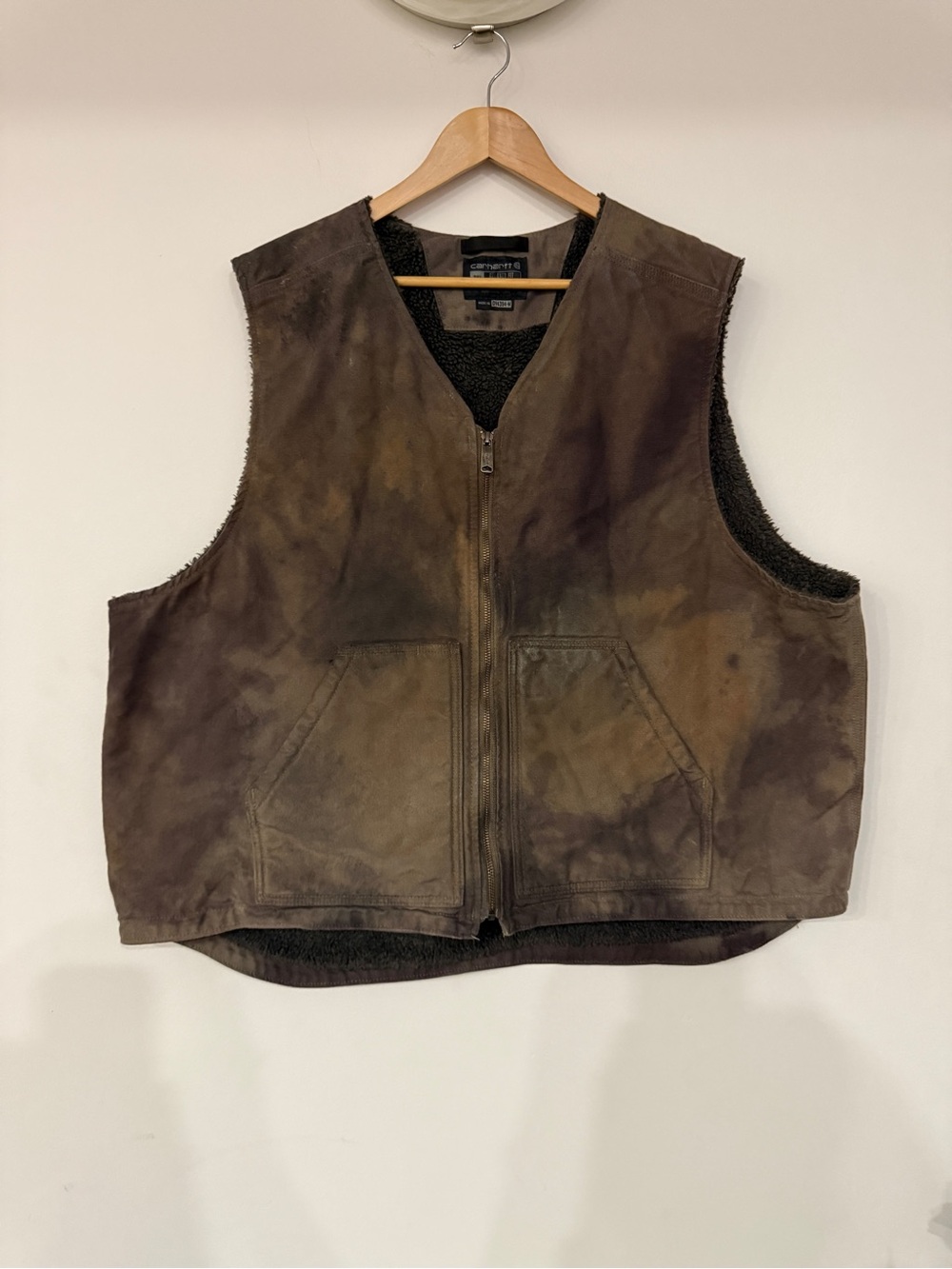 Carhartt Relaxed Fit Duck Sherpa Lined Vest Men’s 2XL XXL